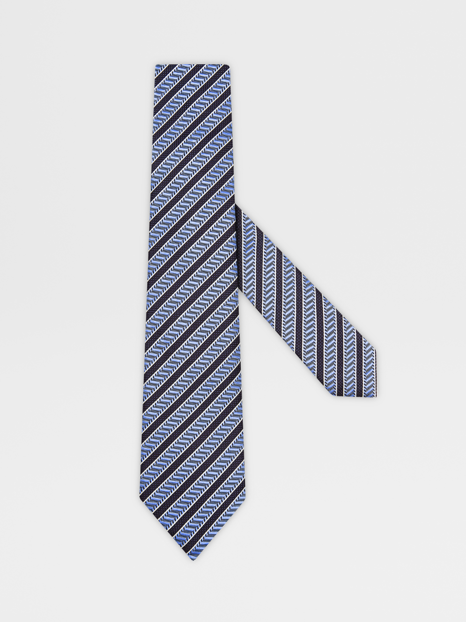 5pieghe Light Blue Silk Tie